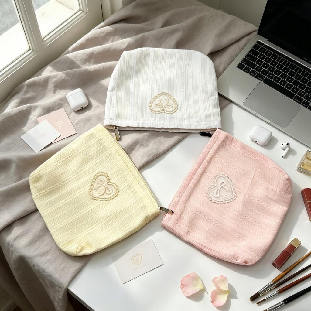 Butterfly Knot Makeup Bag With Large Capacity For Travel And Daily Use