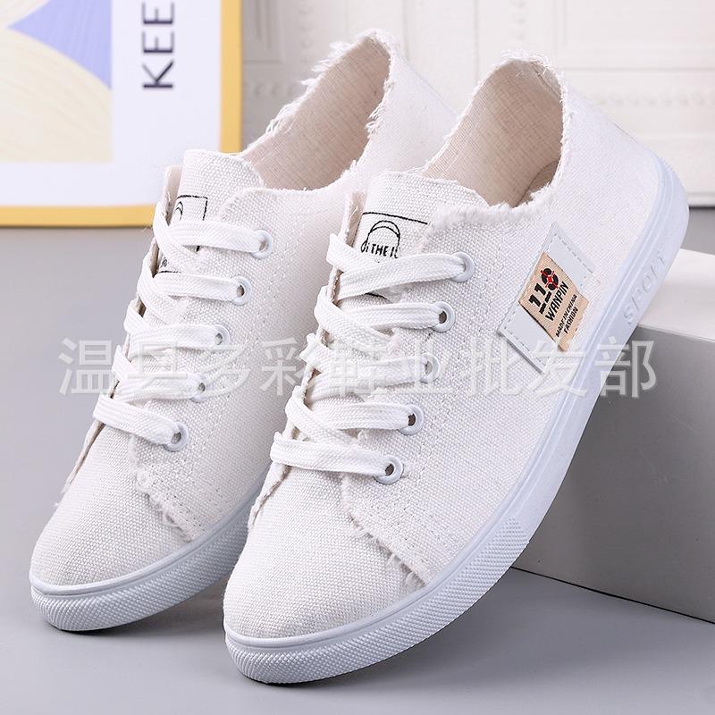 New female students canvas shoes comfortable and lightweight casual shoes checkered cloth shoes old Beijing cloth shoes women