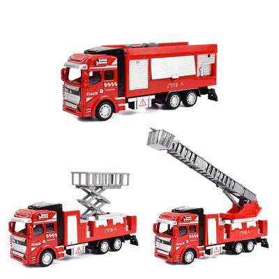 Ids Spielzeug Feuerwehrauto Modell Legierung Druckguss Trägheit Feuerleiter Fahrzeug Rettungstransport Auto Lernspielzeug für Kinder Jungen Geschenk