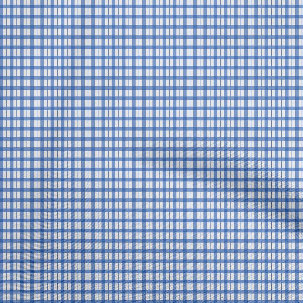 oneOone Cotton Flex Light Green Fabric Check Sewing Fabric By The Yard Printed Diy Clothing Sewing Supplies 40 Inch