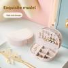 Luxury Pu Jewelry Organizer With Hard Structure For Earrings And Necklaces