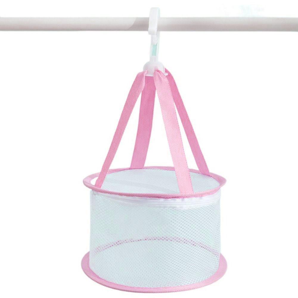 Laundry Hanging Basket Beauty Egg Dryer Makeup Puff Holder Drying Net Bag Mesh Rack Hanging Basket