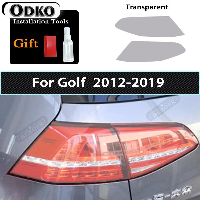 Car Headlight Tint Black Protective Film Taillight Transparent TPU Sticker For Volkswagen VW Golf 7 MK7 2012- Accessories