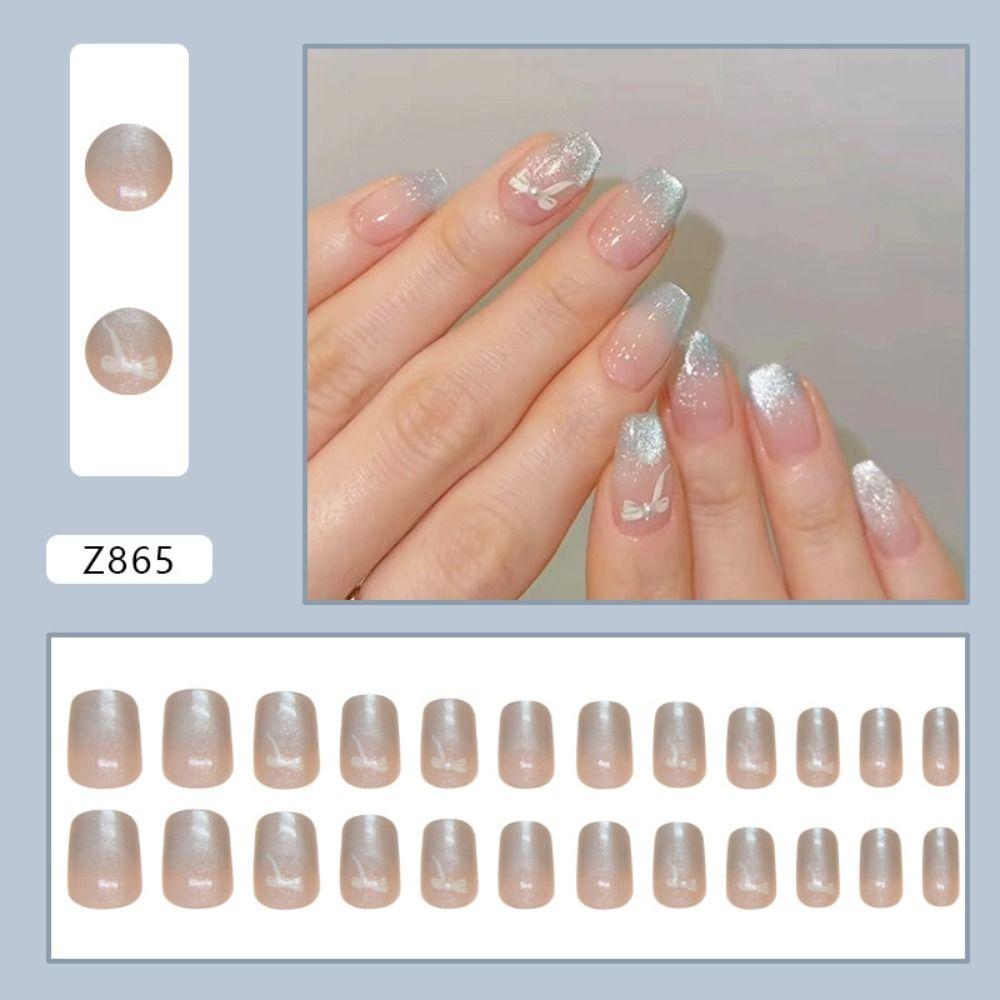 Unghii False Franceze Lungi Migdală Balerină și Vârfuri de Unghii Pătrate Manichiură Unghii False DIY