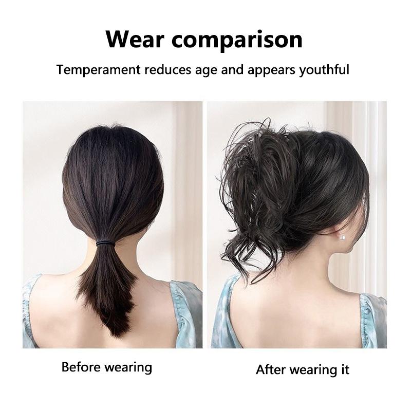 Synthetischer unordentlicher flauschiger Haarknoten lockiges Haar natürliche Krallenklammer Haarverlängerung Haarteil für Frauen Stylingwerkzeuge