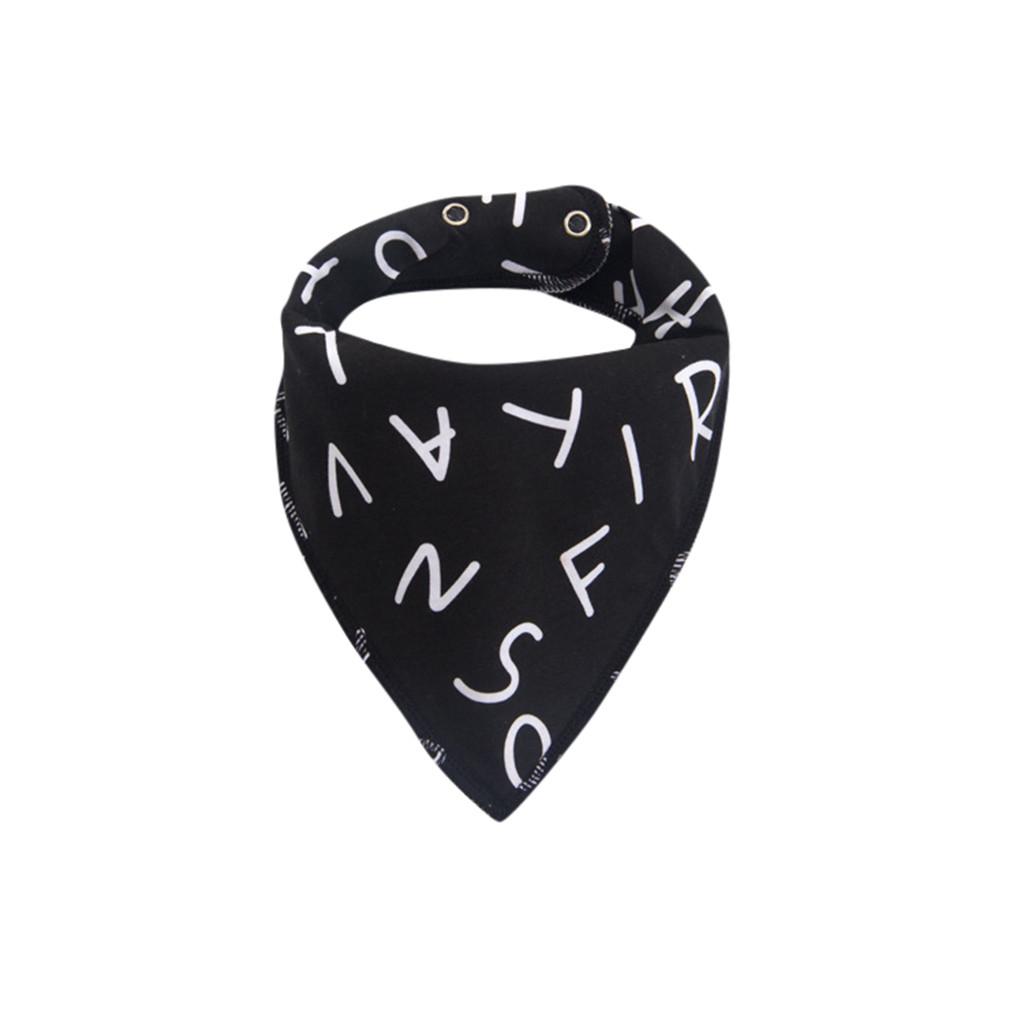 Newborn Baby Cartoon Feeding Cloth Bib Infant Folding Triangles Scarf
