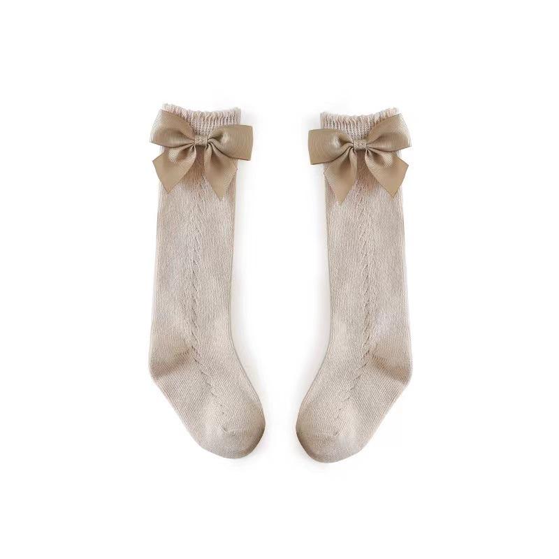 Girls' Princess Mesh Mid-Calf Socks for Summer, Spring, & Autumn – Versatile Korean Style