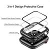Glass+Watch Cover for Apple Watch 49mm 45mm 44mm 41mm 38mm 40mm Bling Case Diamond Bumper Protector for iwatchSE 8 9 7 6 5 4 3 2