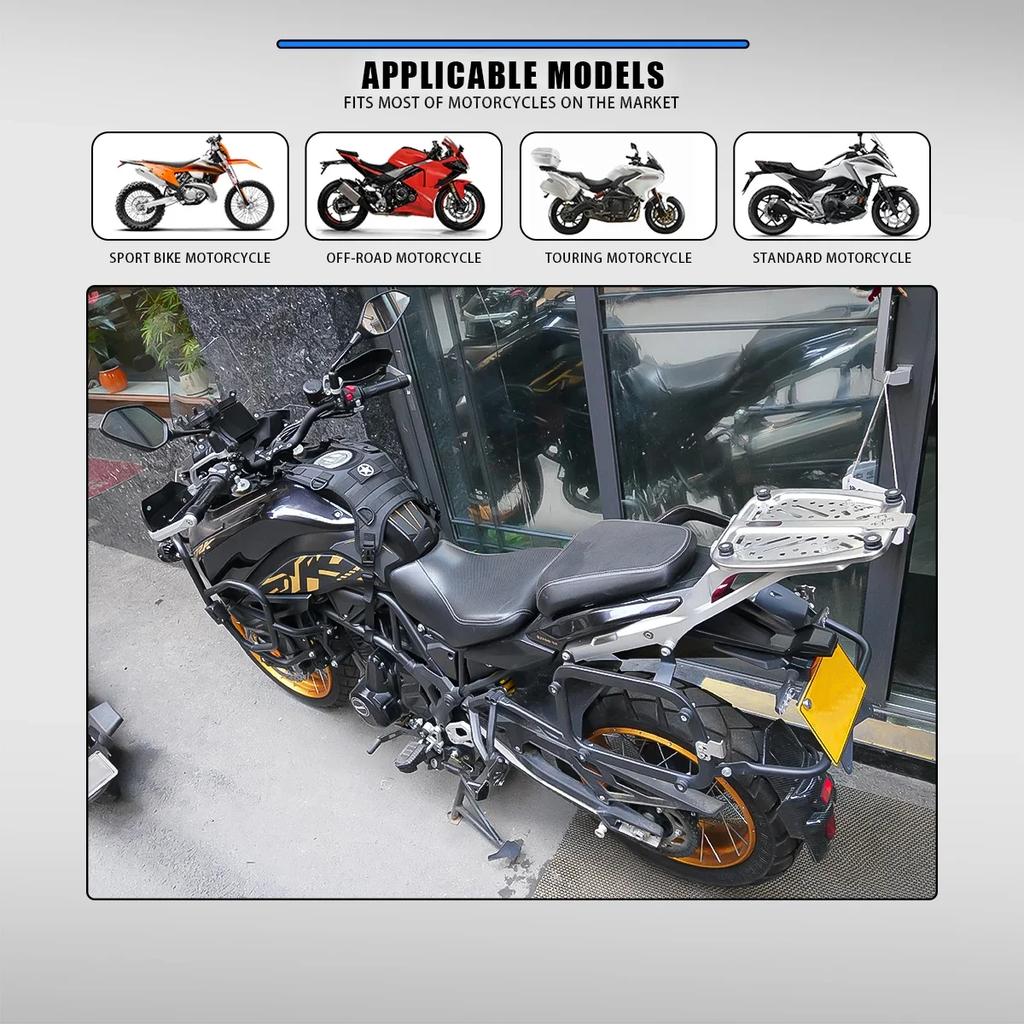 Motorcycle Fuel Tank Bag Base Vest Portable Motorbike Tank Bags Mounting Kit for Universal Off-road Motorcycle Fuel Tank Pack