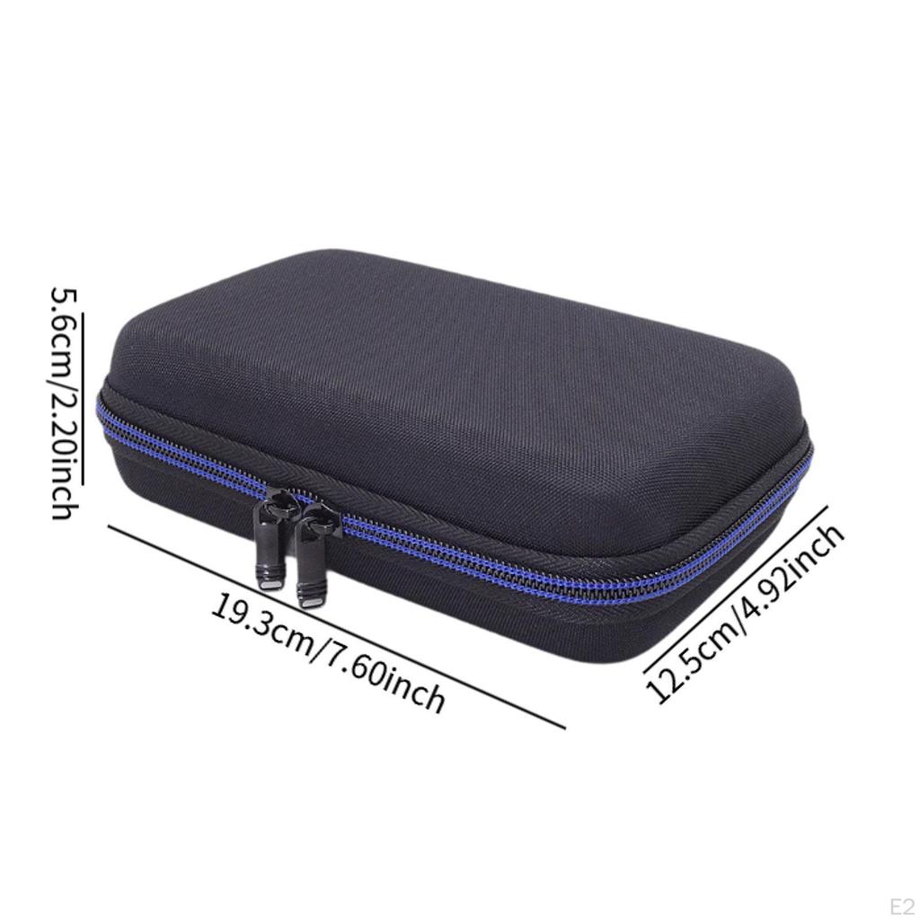 Hard Carrying Case Handheld Game with Handle Dustproof Accessories Zipper Travel for