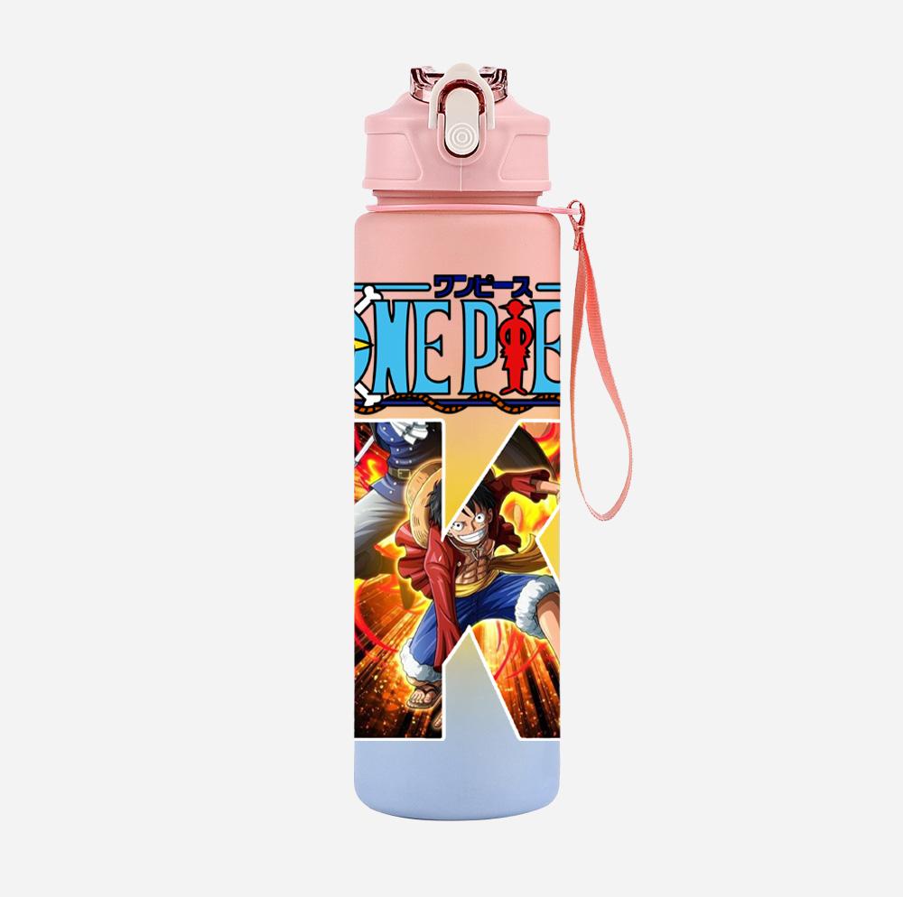 Anime A-Z English Letter Printed Character Colorful Water Cup Demon Hunters Large Capacity Outdoor Drinking Bottle Boy Girl Gift