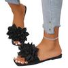 Flat-heeled Slippers, Women's Shoes, Square-toe Shoes, Beach Sandals
