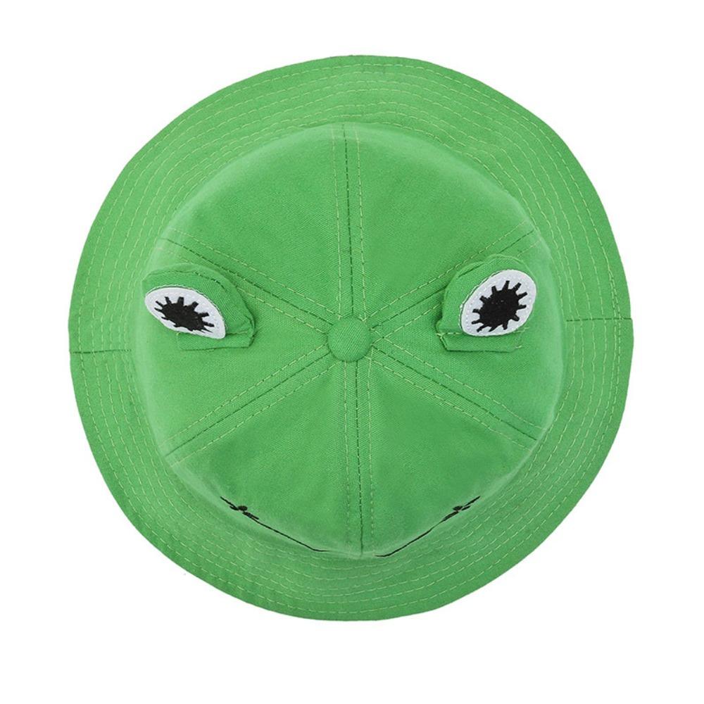 Frog Shaped Frog Bucket Hats Sun Protection Fishing Cap Cute Fisherman Hat  Outdoor