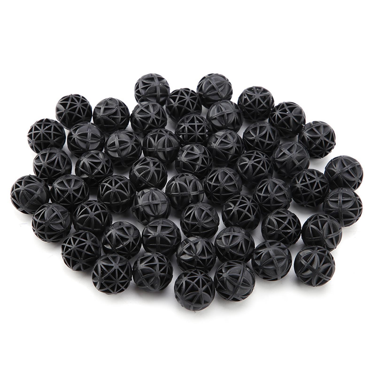 50Pcs Bio Porous Filter Biochemical   with Cotton Aquarium Pond Filter Material 16mm