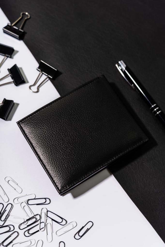 Leather wallet R-N992-PDM-3265 Black