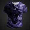 Men's T-Shirts Retro Animal Street 3d Print Short Sleeves Vintage Top T Shirt For Men Clothing Oversized Shirt Tee Summer T-Shirts Men’s