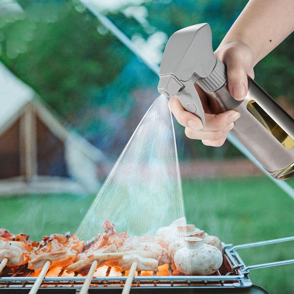 Sticlă Spray Ulei Etanșă Corp din Oțel Inoxidabil Dozator Ulei Pulverizator Ulei Pierdere Grăsime