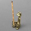 Wohndekor Kreative Geschenke Kupfer Meditierender Frosch Ornamente Messing Sitzen in Meditation Statue Bronze Tee Haustier Figur Räuchergefäß
