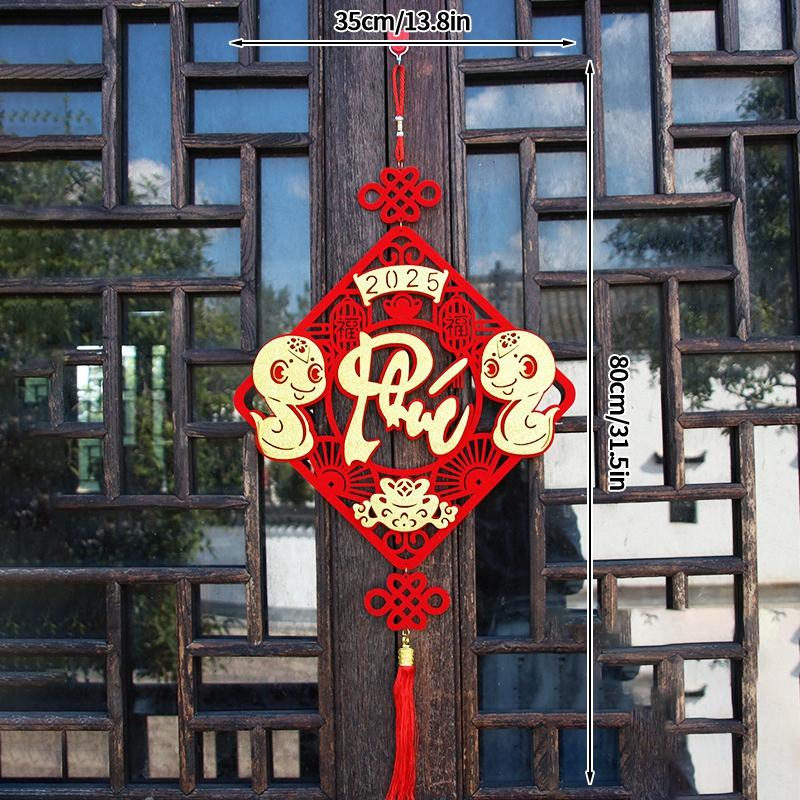 2025 Chinesisches Neujahr Schlangen Dekorationen Vietnamesischer Hängeornament Frühlingsfest Wanddeko Traditionelle Mondneujahrsdeko