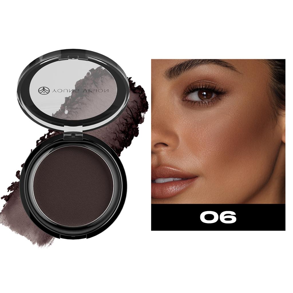 YOUNG VISION Matte Bronzer 5-in-1 Makeup Palette, Contour Powder Long-Lasting Oil Control, 6 Shades Waterproof & Sweat-Proof