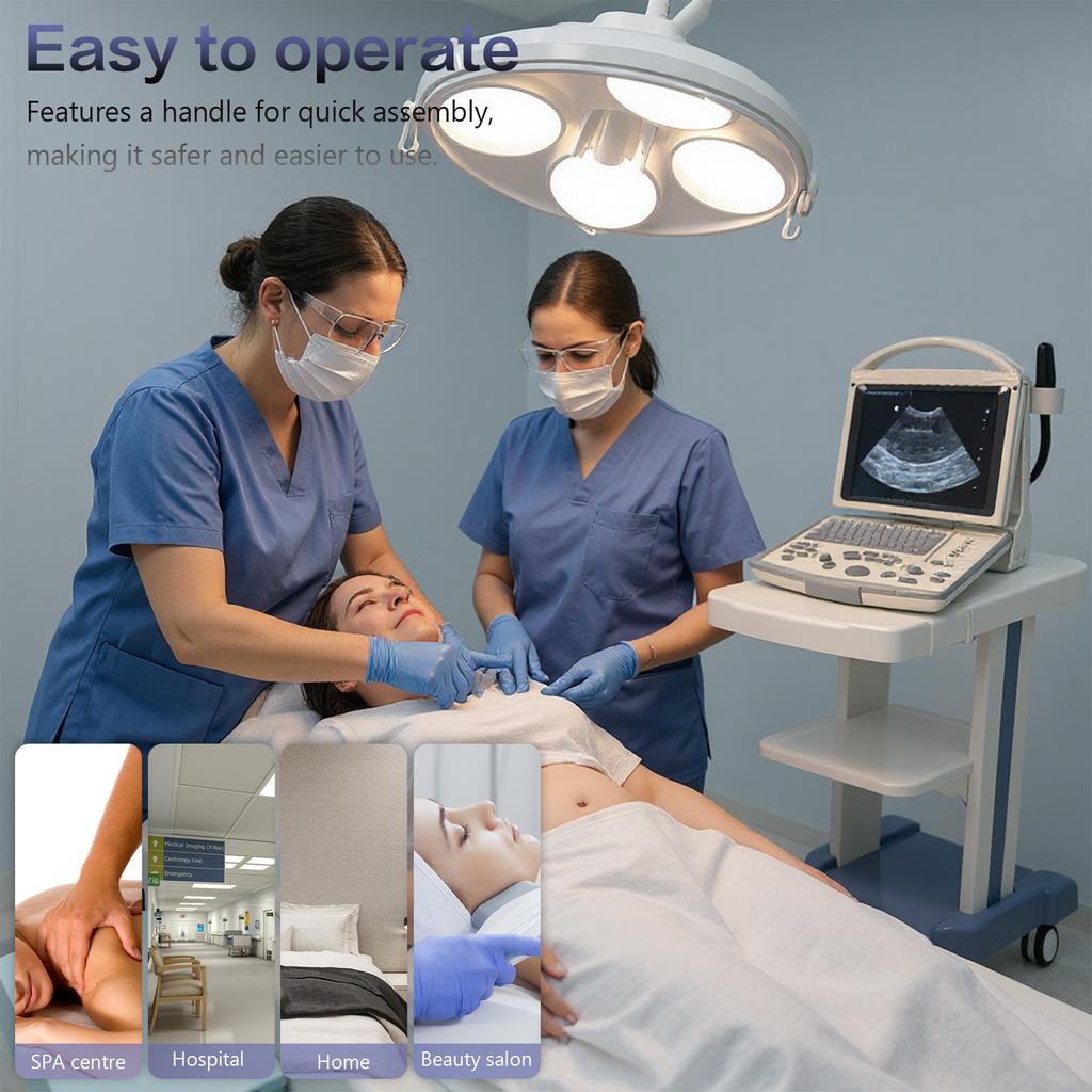 Medical Trolley Cart with Wheels Mobile Ultrasound Cart Beauty Storage Utility Cart for Dental Clinics Hospitals & Beauty Salons