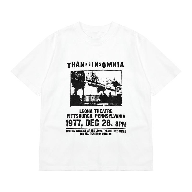

Y2K Cotton Tshirt Men HipHop Clothes Summer Loose ONeck Short Sleeve Top Vintage Harajuku Graphic Print Punk Gothic Streetwear S
