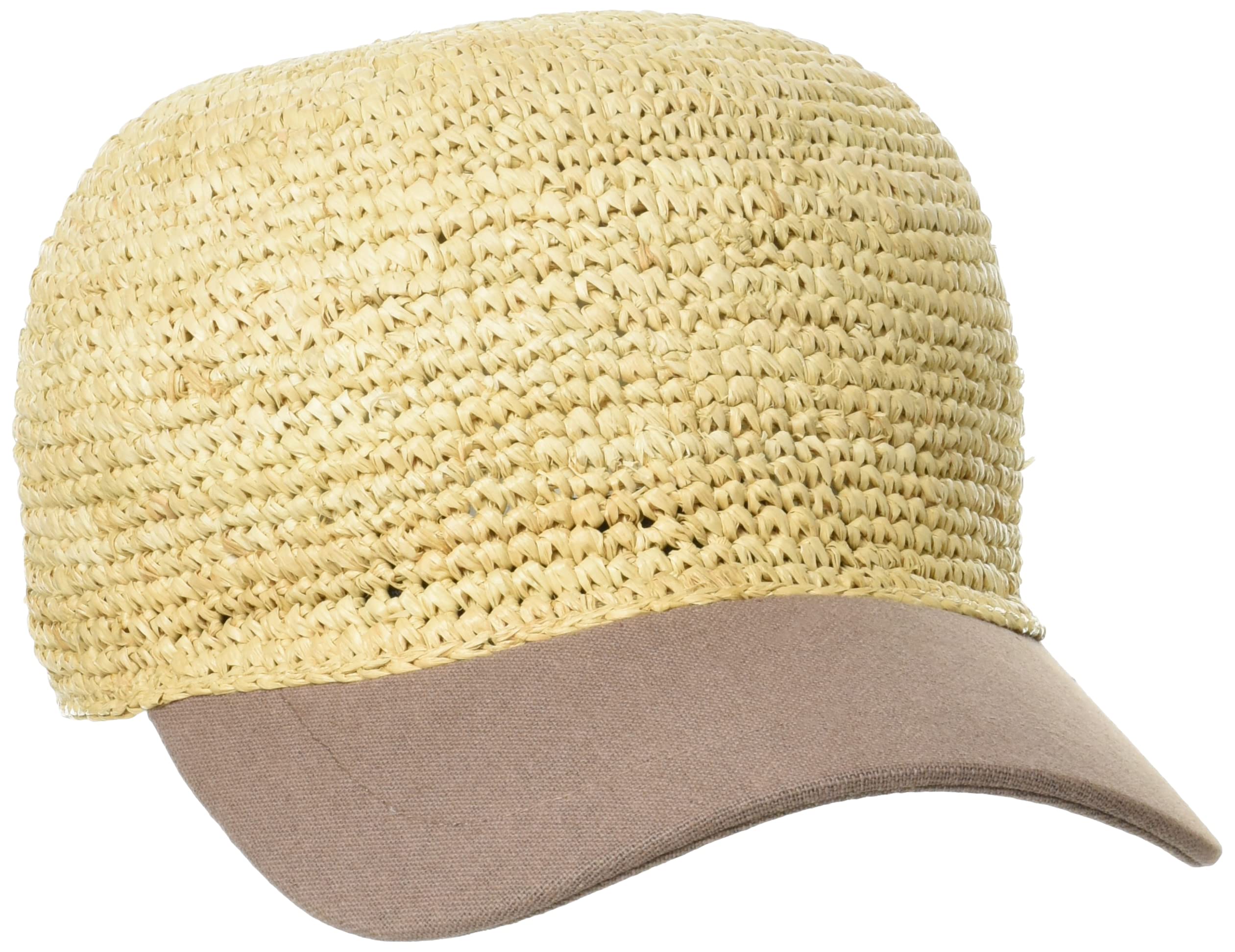 

[Milsa] Рафия Кепка для женщин, КОРИЧНЕВЫЙ (91) 57,5 см (75)