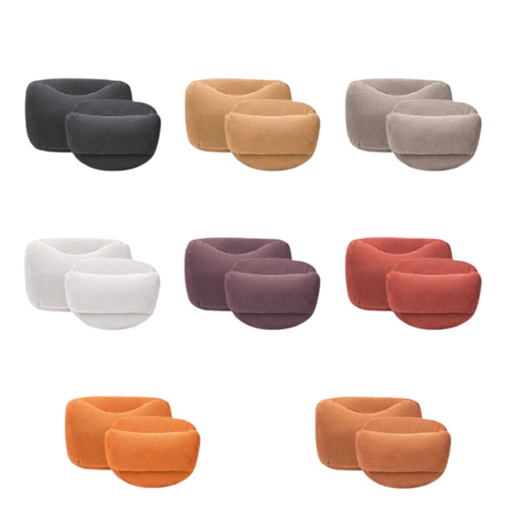 Suede Memory Cotton Seat Waist Cushion Ergonomic Support Lumbar Support Cushion  Car