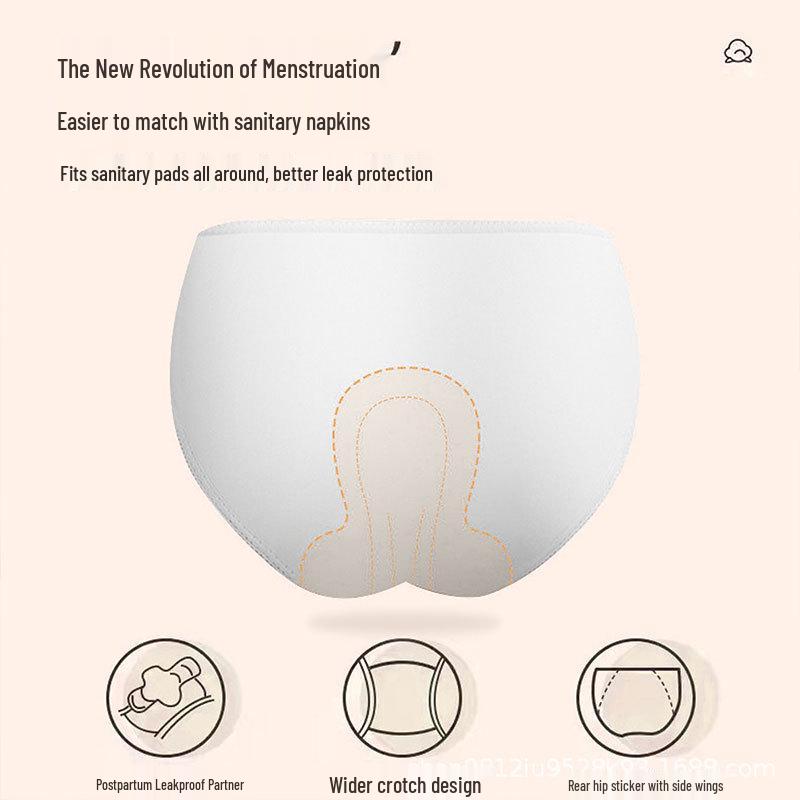 Pure Cotton Sterile Women's Disposable Underwear: Individually Packed, Wash-Free, Portable for Postpartum, Travel, or Daily Use