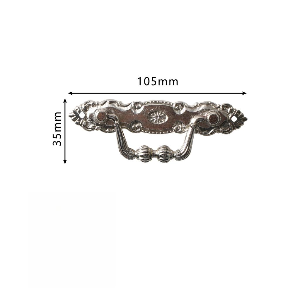 2pcs Antique Pull Handles for Drawer Cabinet Door Wooden Chest Box Bin Metal Drawer Pulls Handles Wardrobe Pulls Handles
