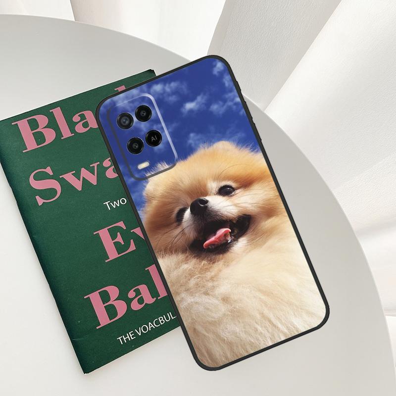 Pomeranian Dogs Dog Colorful Case For Oppo A58 A78 A98 A15 A16 A17 A52 A72 A76 A96 A54 A74 A94 A57 A77 A54S A57S Cover