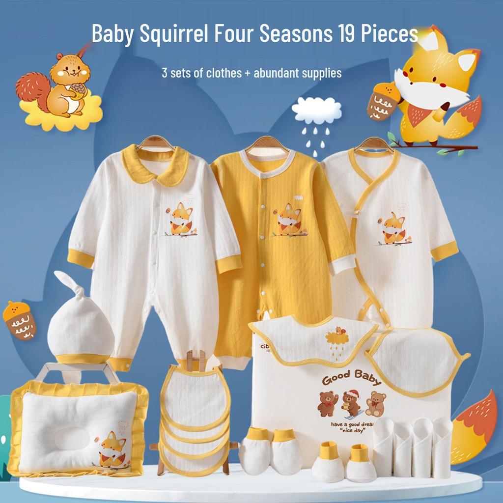 High-End Newborn Baby Clothes Gift Set for Spring & Autumn