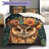 Animal  Pattern Bedding Quilt Set Quilt Cover Pillowcase Home Decoration  Gift (1 * duvet cover + 2 * pillowcase, without core)