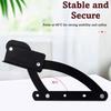 2pcs Multifunctional Telescopic Hidden Hinge Telescopic Design Dual Purpose Dual Use Bracket Smooth Operation Support Bracket