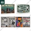 Putuo Decor Vintage Metal Tin Sign X Inches Durable Wall Art for Toilet Retro Metal Plaque for Home Decor Unique Wall Decoration