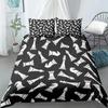 Chess Board Duvet Cover Set 3D Print International Chess Black White Comforter Cover For Boys Girls Polyester Bedding Set