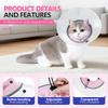 Adjustable Elizabeth Cat Collar Lightweight Anti-Bite Lick Transparent Health Training Pet Protective Collar for Cat Jouet Chats
