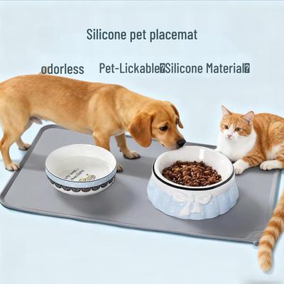 Silicone Non-slip Waterproof Pet Feeding Mat for Dogs and Cats