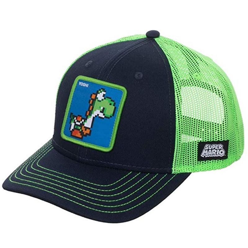 Diese Mario Mesh Cartoon Netzmütze Herren und Damen Baseballkappe Mode Hip-Hop