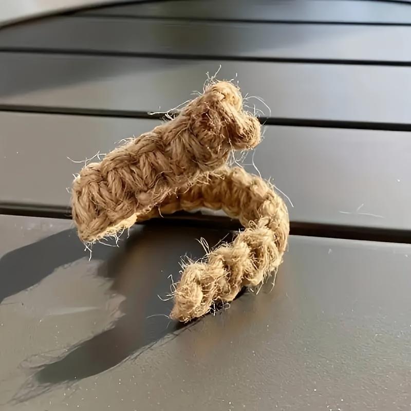 4pcs Boho-Chic Braided Curtain Ties - Vintage Brown Rope Holdbacks for Linen Drapes, for Bedroom & Living Room Decor, Curtain Decor curtain ties