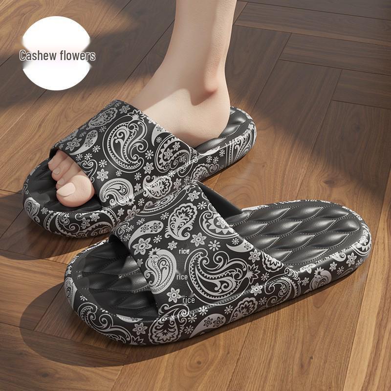 Men's and Women's Non-Slip Bathroom Sandals: Thick-Soled, Deodorant EVA Slippers for Home and Summer.