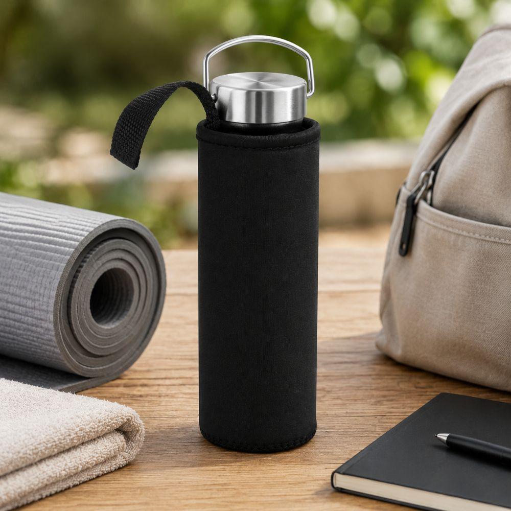 Black Water Bottle Case Portable Cup Sleeve Lightweight Cup Covers Bag