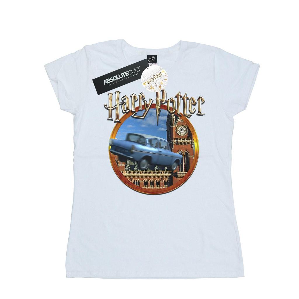 Harry Potter Womens/Ladies Flying Car Cotton T-Shirt