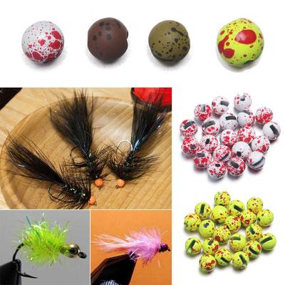 20Pcs/lot Durable 2.5mm/3.0mm/3.5mm/4.0mm High Quality Fishing  Alloy  Beads Fly Tying Material Slotted Bead