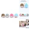 Adorable Hedgehog Plush Toy Soft Stuffed Keychain Doll Cute Small Animal Gift