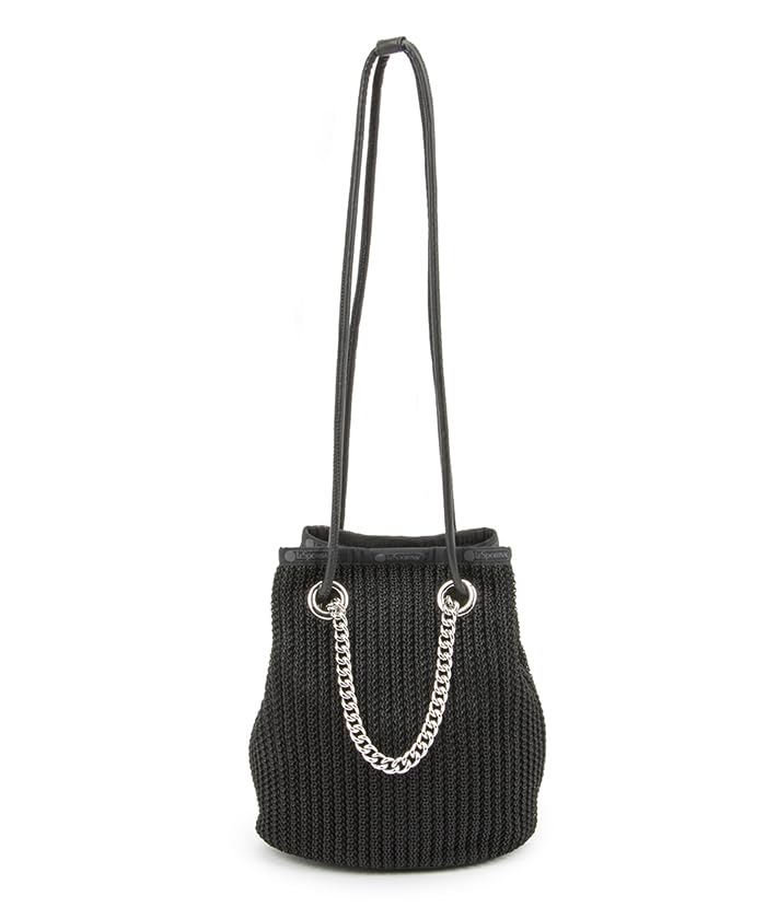 Official Tote Bag CHAIN CROCHET SM Black Crochet [LeSportsac] BUCKET/1364 Women's