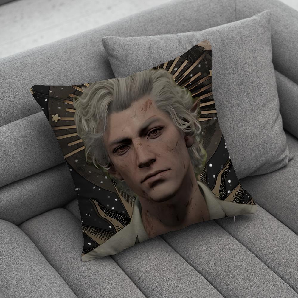 Astarion B-Baldurs-S G-Gate 3 Pillow Case Soft Cushion Cases for Farmhouse Sofa Decor Home Decorations and Protector