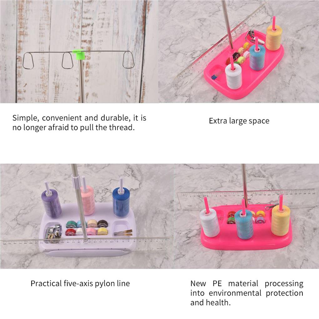 Wire Stand Multicolored Household Supplies Convenient Home Accessories Sewing Holder Multifunctional Thread Mount Spool Bracket