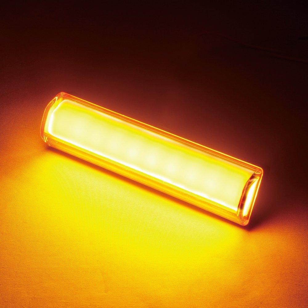 Tsuchiya Yac Car Interior Compatible LED Flashing Height Accessories, 12/24V Light, Amber, CE-426