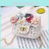 Adorable Cartoon Kids Crossbody Bag With Flower Design For Girls Mini Purse